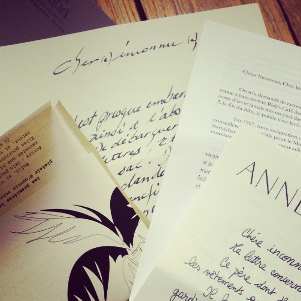 lettres d'un inconnu