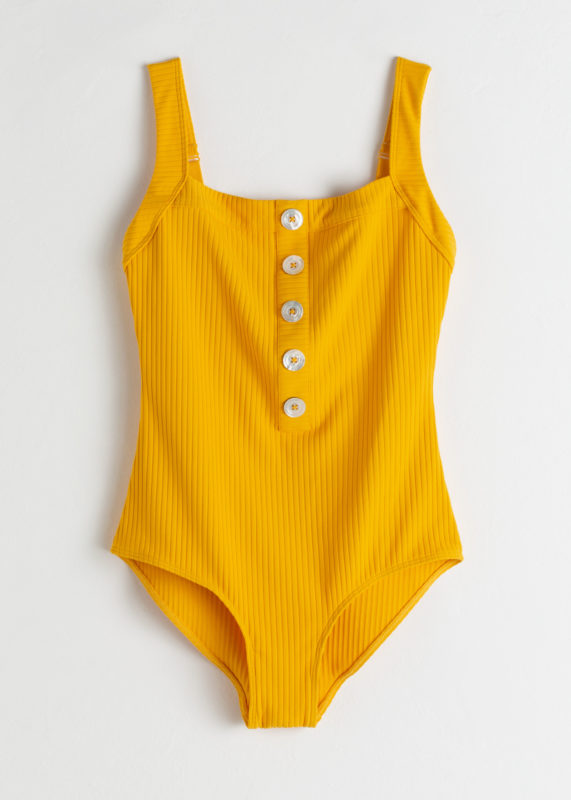 maillot de bain jaune moutarde