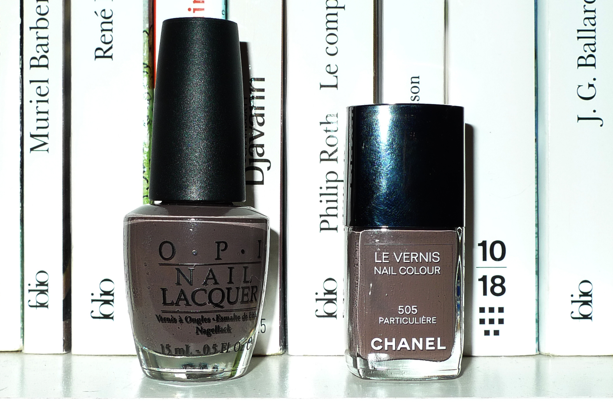 505 Chanel vs You don't know Jacques, OPI – Deedee