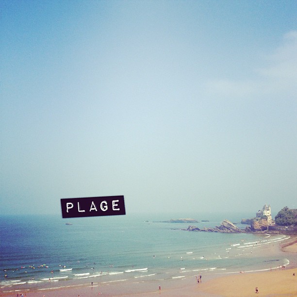 Coucou la plage ! #biarritz #roxypro #youpi #mer #plage 
