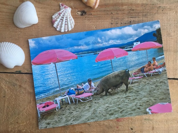 carte postale de vacances