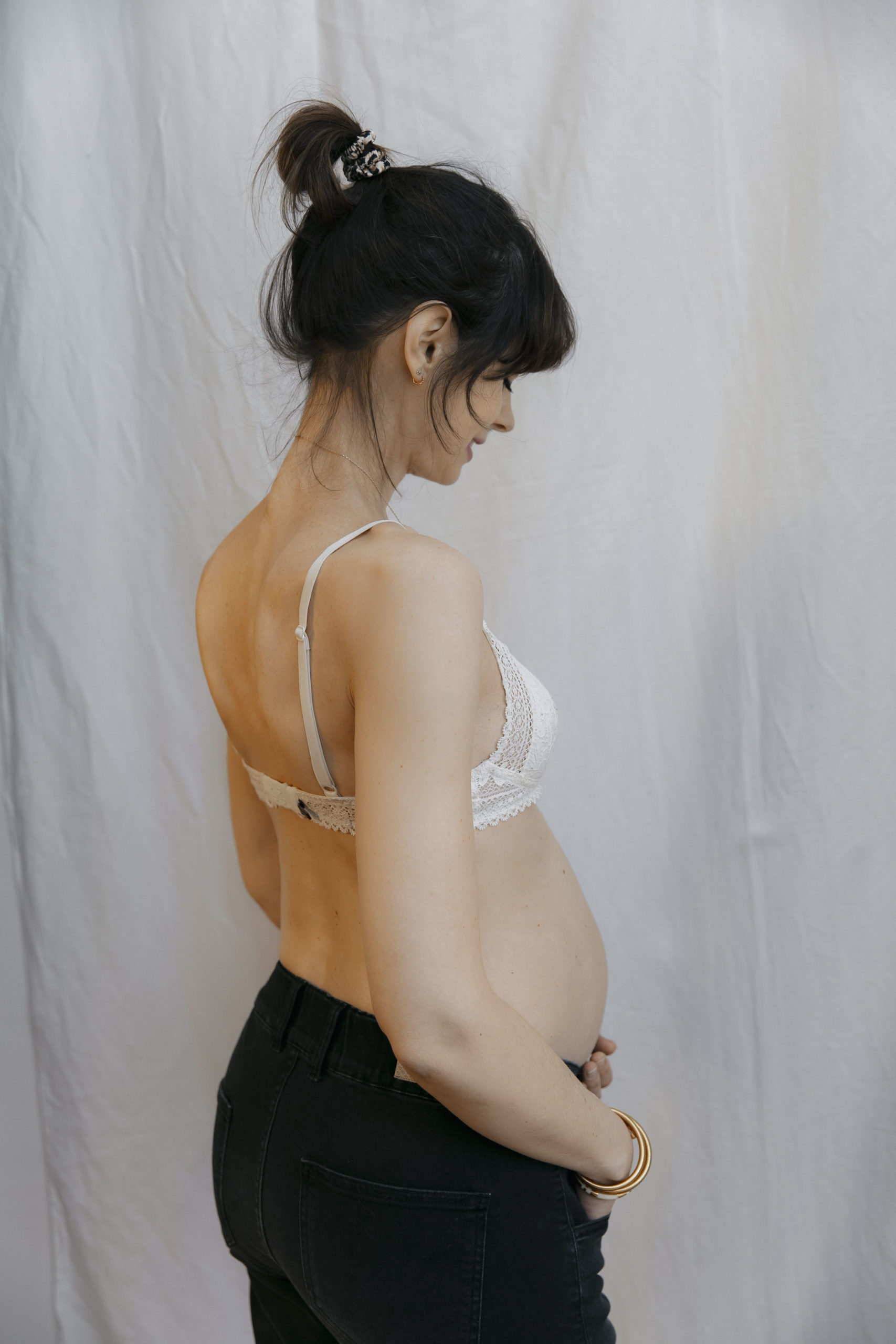 Pantalon yoga grossesse et post-grossesse - noir, Vêtements de grossesse